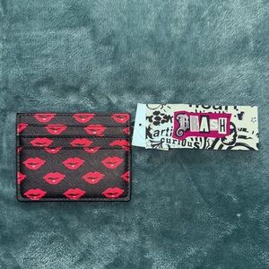 Brash Black and Red Card Holder